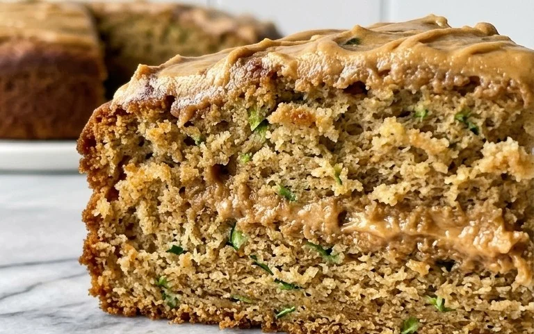Moist Peanut Butter Zucchini Cake Recipe