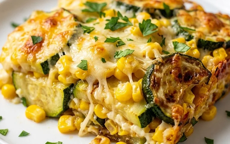 Zucchini Corn Parmesan Bake Recipe