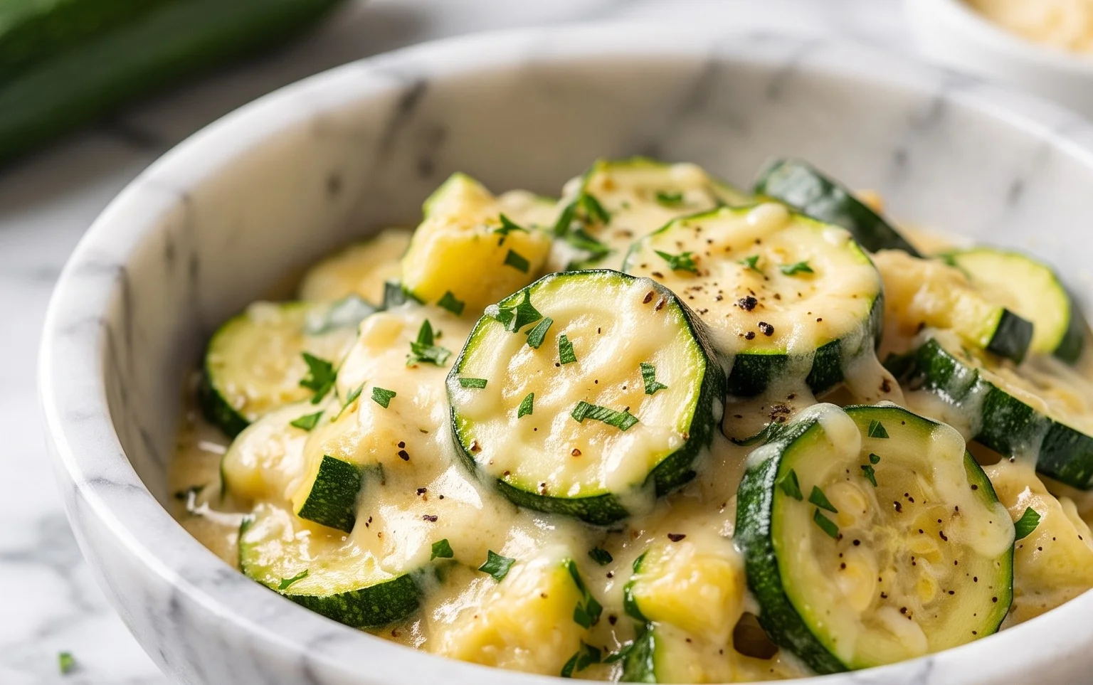 Creamy Parmesan Zucchini
