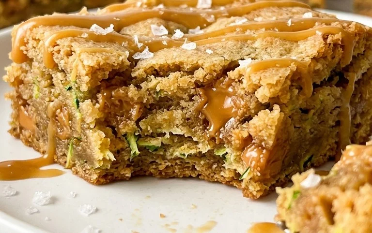Chewy Butterscotch Zucchini Blondies