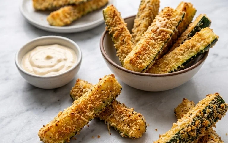 Baked Zucchini Sticks (Oven or Air Fryer)